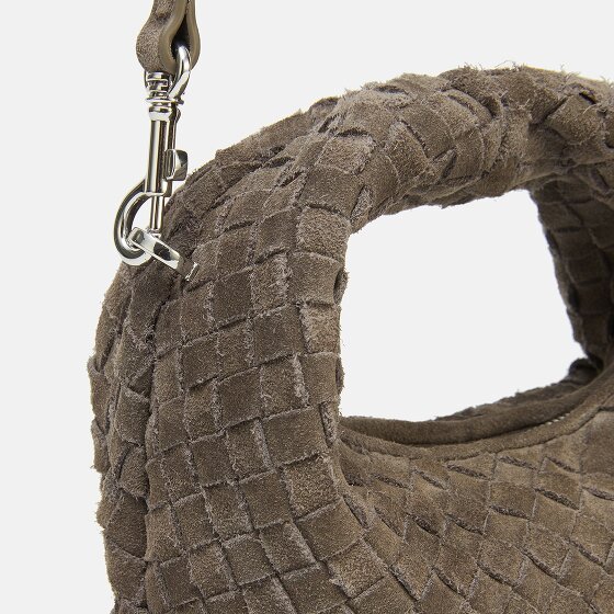 LES VISIONNAIRES Greta Micro weave Handtasche Leder 20 cm