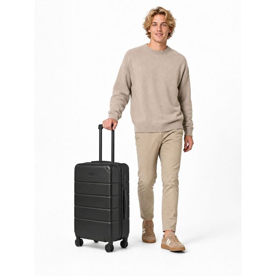 Police Dublin 4 Rollen Trolley M 64 cm mit Dehnfalte