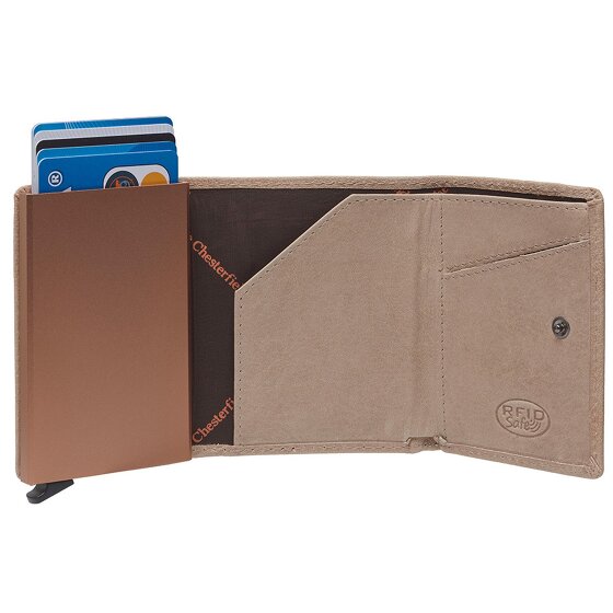 The Chesterfield Brand Paris Kreditkartenetui RFID Schutz Leder 7 cm