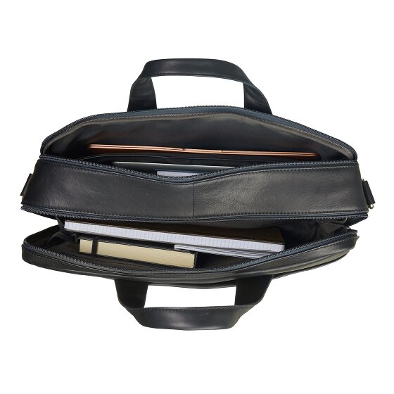 Leonhard Heyden Hamburg Aktentasche Leder 40 cm Laptopfach