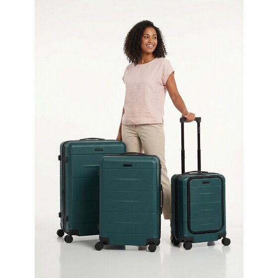 Police London 4 Rollen Kofferset 3-teilig mit Dehnfalte