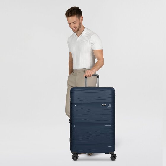 d&n Travel Line 4300-Plus 4 Rollen Trolley L 76 cm mit Dehnfalte