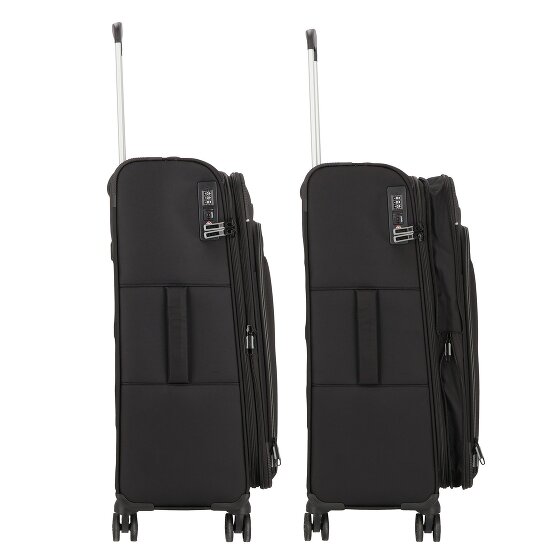 d&n Travel Line 9504 4 Rollen Trolley M 67 cm mit Dehnfalte