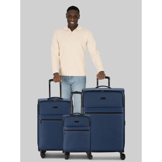 bugatti Valencia Soft 4 Rollen Kofferset 3-teilig mit Dehnfalte