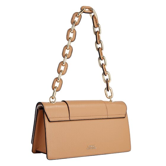 Tommy Hilfiger Turnlock Schultertasche Leder 28 cm