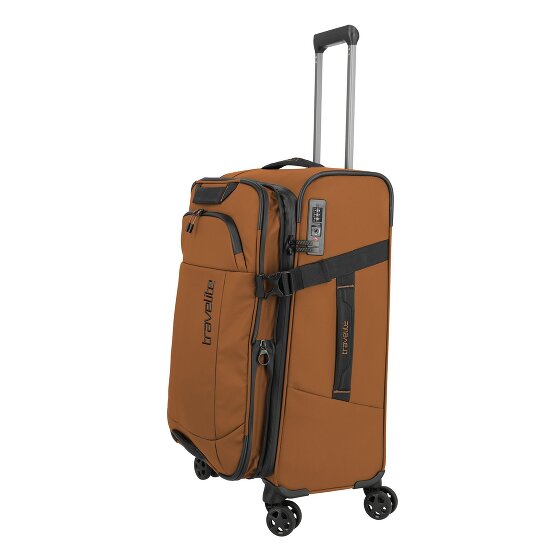 Travelite Briize 4 Rollen Trolley M 67 cm mit Dehnfalte