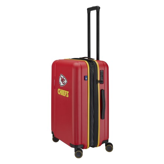 Travelite travelite x NFL 4 Rollen Trolley M 67 cm mit Dehnfalte