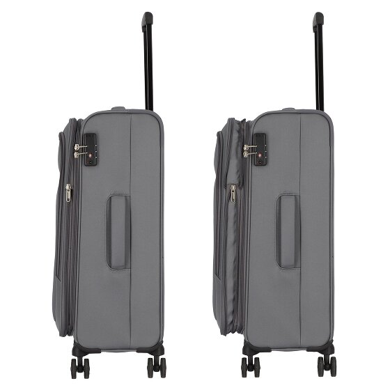 American Tourister Street Roll 4 Rollen Kofferset 3-teilig mit Dehnfalte