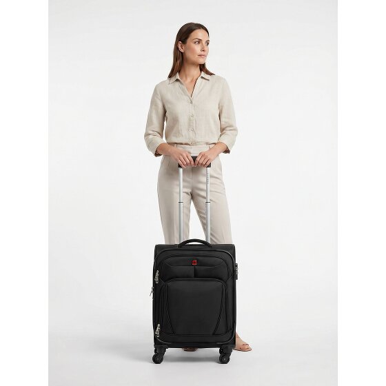 Wenger Beaumont 4 Rollen Kabinentrolley S 54 cm mit Dehnfalte