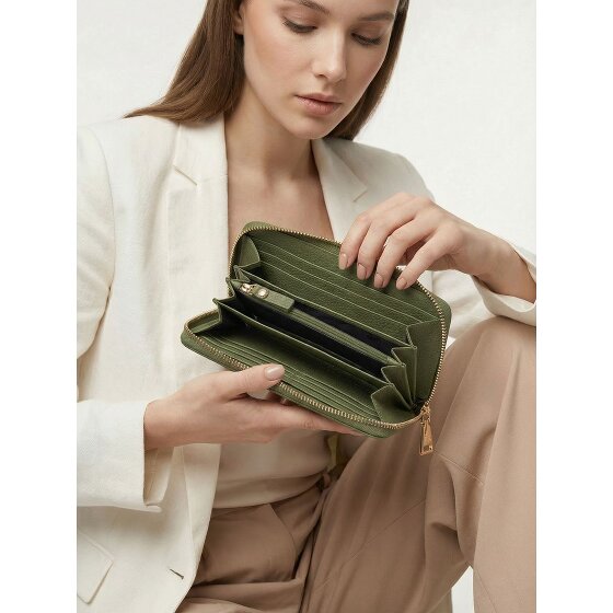 Lazarotti Bologna Leather XL Zip-Around Geldbörse Leder 19 cm