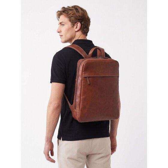 Castelijn & Beerens Daypack RFID Schutz Leder 42 cm Laptopfach