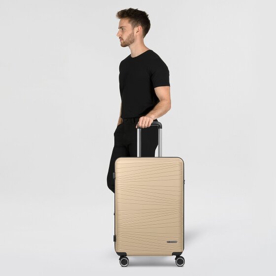 Franky Dallas 3.0 4 Rollen Trolley M 65 cm mit Dehnfalte