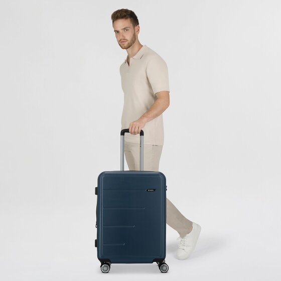 Gabol Future Plus 4 Rollen Trolley 66 cm mit Dehnfalte