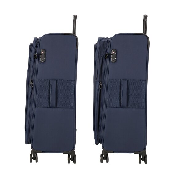 d&n Travel Line 9704 4 Rollen Trolley L 78 cm mit Dehnfalte
