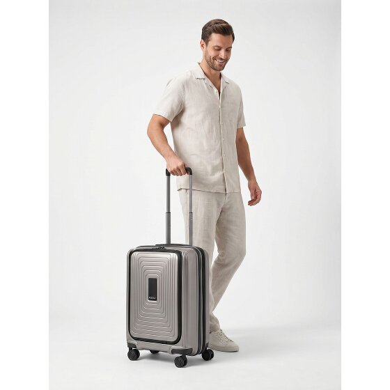 Redolz Essentials 14 4 Rollen Kabinentrolley S 55 cm Laptopfach mit Dehnfalte