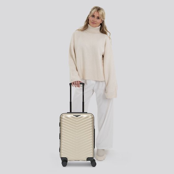 Redolz Essentials 18 4 Rollen Kabinentrolley 55 cm mit Dehnfalte