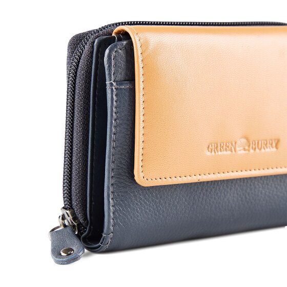 Greenburry Nappa Geldbörse RFID Schutz Leder 14 cm