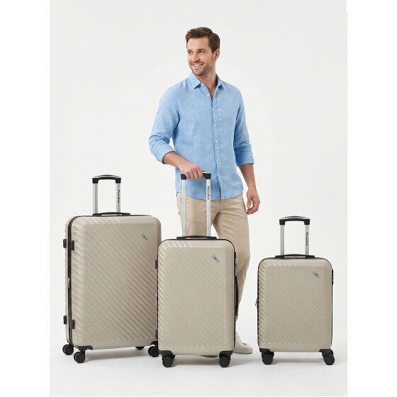 Check.In Paradise 2.0 4 Rollen Kofferset 3-teilig mit Dehnfalte