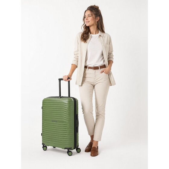 Stratic Shine 4 Rollen Trolley 66 cm mit Dehnfalte