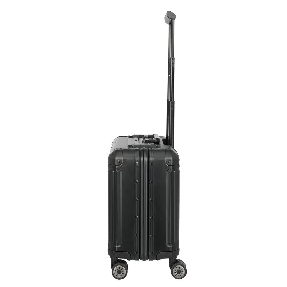 Travelite Next 4-Rollen Businesstrolley Aluminium 43 cm