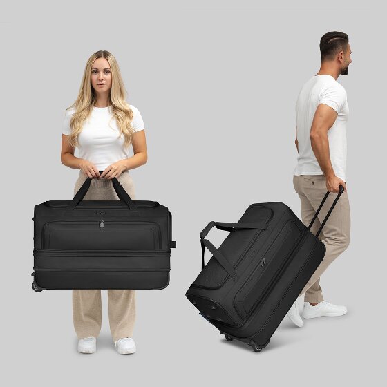 Redolz Duffle Essentials 2-Rollen Reisetasche Set 2 tlg. M+L mit Dehnfalte