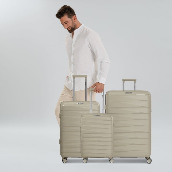 Franky London 4 Rollen Kofferset 3-teilig mit Dehnfalte