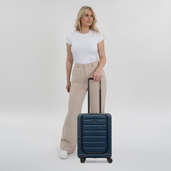 Redolz Essentials 17 4-Rollen Kabinentrolley 55 cm Soft-Pocket Laptopfach