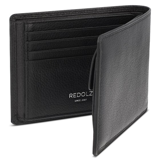 Redolz Leather Essentials QF Geldbörse RFID Leder 12 cm ausklappbar