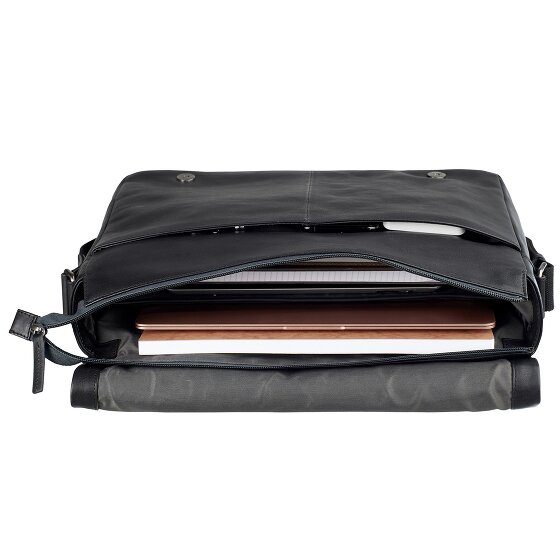 Leonhard Heyden Hamburg Messenger Leder 38 cm Laptopfach