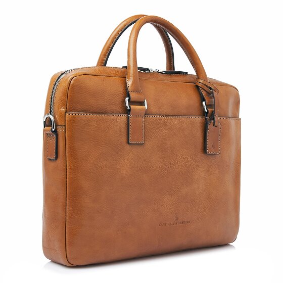 Castelijn & Beerens Peter Aktentasche RFID Schutz Leder 40 cm Laptopfach