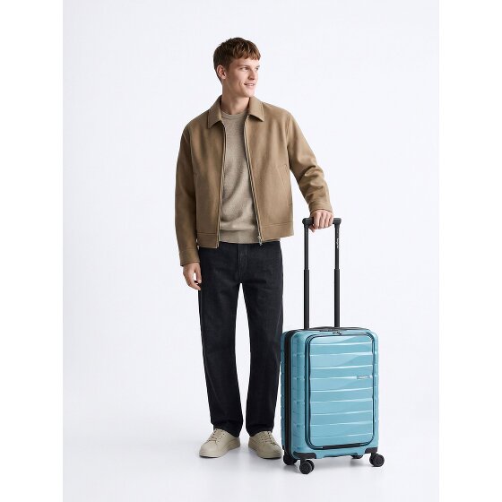 Bergpfeil Travel 4 Rollen Kabinentrolley 55 cm Laptopfach mit Dehnfalte