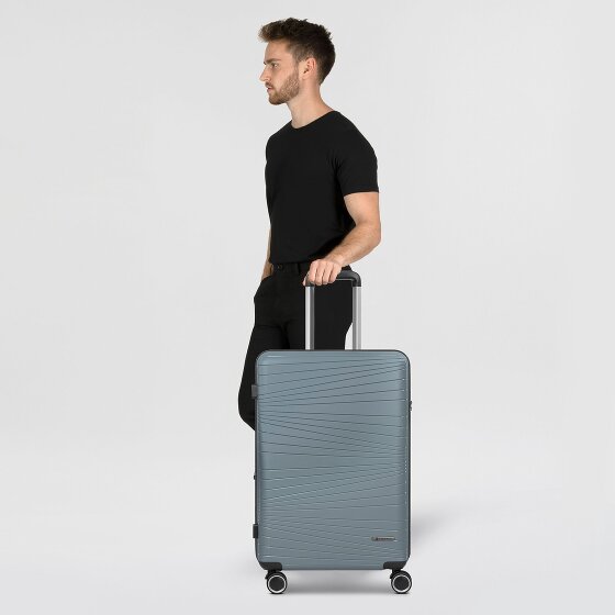 Franky Dallas 3.0 4 Rollen Trolley M 65 cm mit Dehnfalte