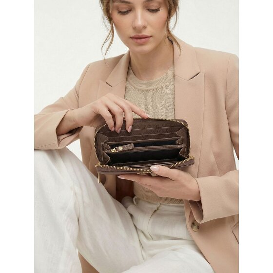 Lazarotti Bologna Leather XL Zip-Around Geldbörse Leder 19 cm