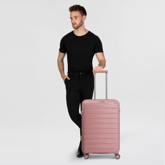 Franky London 4 Rollen Trolley M 65 cm mit Dehnfalte