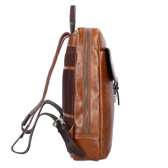 Castelijn & Beerens Rien Rucksack RFID Leder 40 cm Laptopfach
