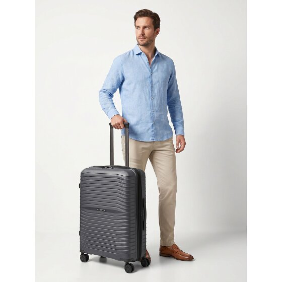 Stratic Shine 4 Rollen Trolley 66 cm mit Dehnfalte