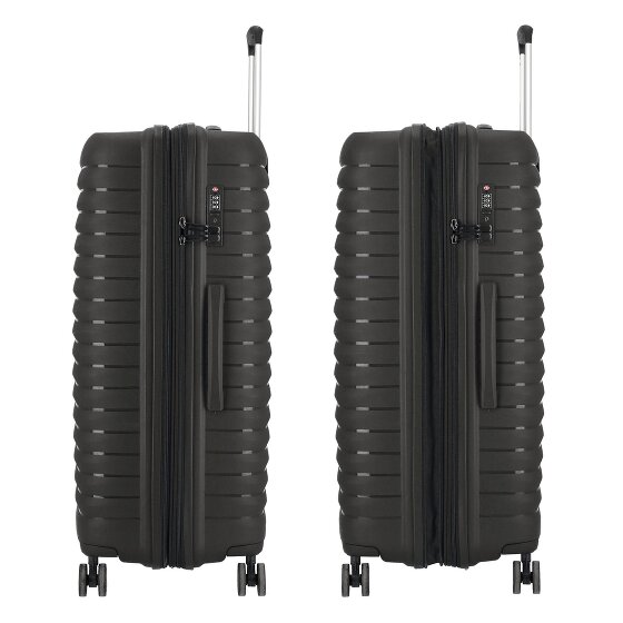 d&n Travel Line 4500 4 Rollen Trolley L 75 cm mit Dehnfalte