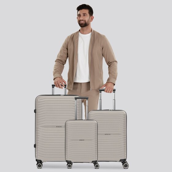 Stratic Shine 4 Rollen Kofferset 3-teilig mit Dehnfalte