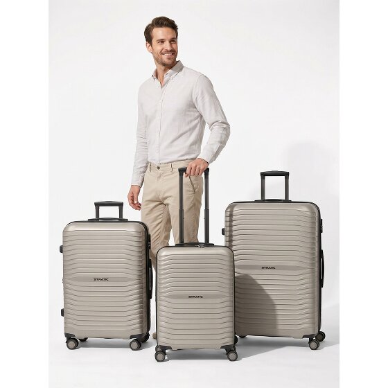 Stratic Shine 4 Rollen Kofferset 3-teilig mit Dehnfalte