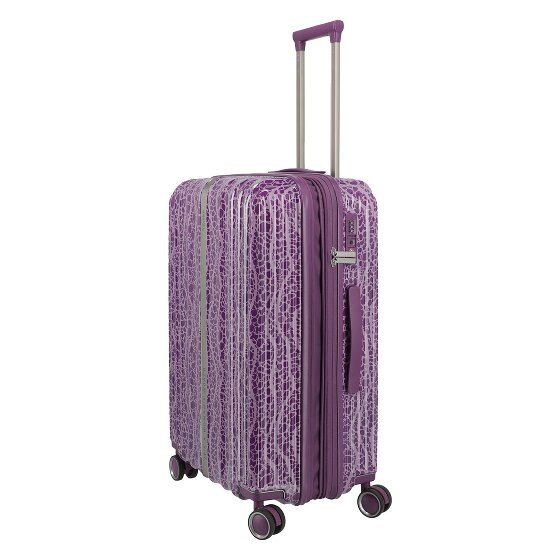 Travelite Lascana Edition 4 Rollen Trolley M 65 cm mit Dehnfalte