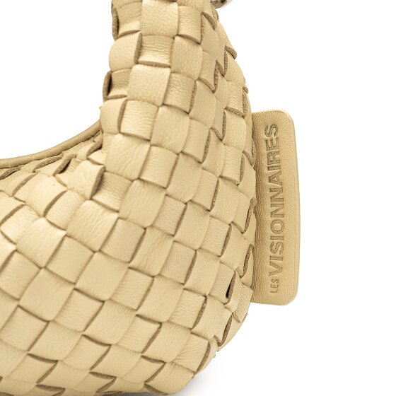LES VISIONNAIRES Greta Micro weave Handtasche Leder 20 cm