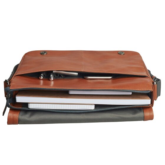 Leonhard Heyden Hamburg Messenger Leder 32 cm Laptopfach