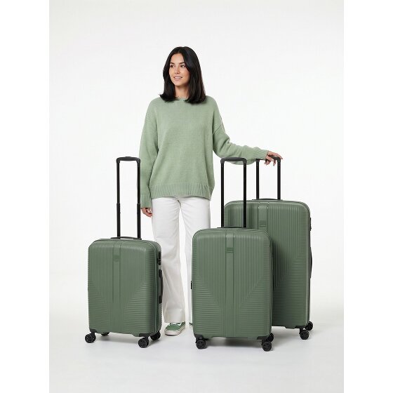 Travelite Air Stripe 4 Rollen Kofferset 3-teilig mit Dehnfalte