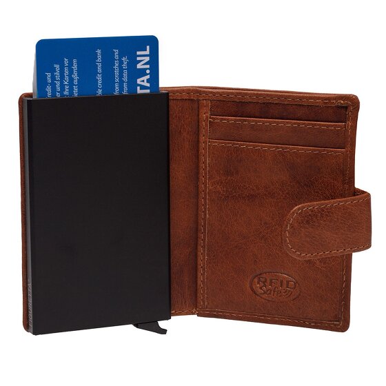 The Chesterfield Brand Prague Kreditkartenetui RFID Schutz Leder 7 cm