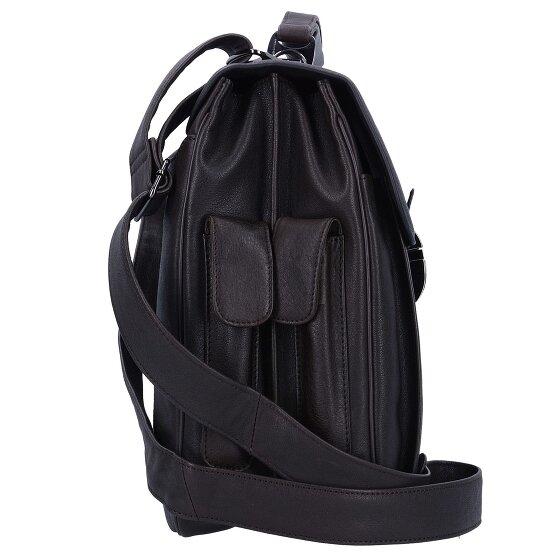 Piquadro Black Square Aktentasche Leder 43 cm Laptopfach