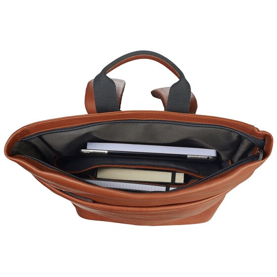Leonhard Heyden Hamburg Rucksack Leder 46 cm Laptopfach