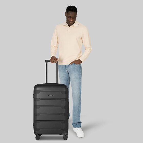 d&n South Dakota 4 Rollen Trolley M 66 cm mit Dehnfalte