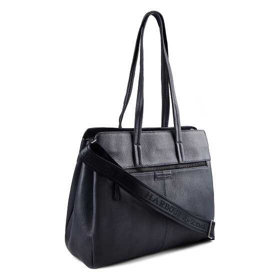 Harbour 2nd Just Pure Schultertasche Leder 38 cm Laptopfach