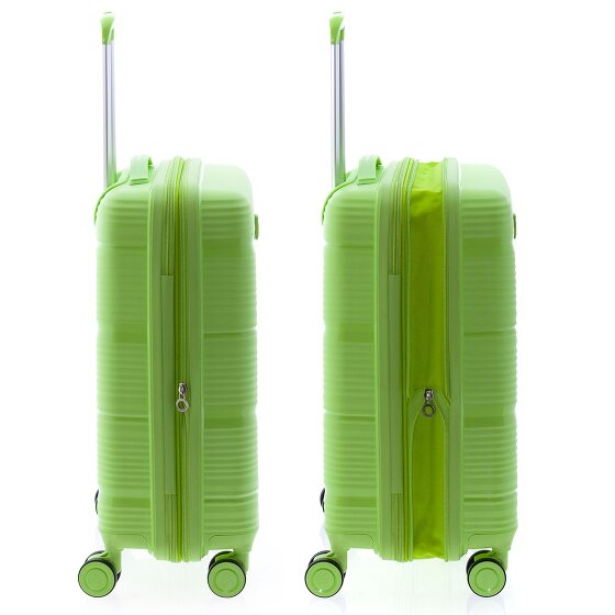 Gladiator 0800 4 Rollen Kabinentrolley 55 cm mit Dehnfalte