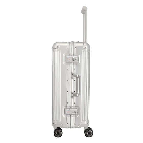 Travelite Next 4-Rollen Trolley Aluminium 67 cm